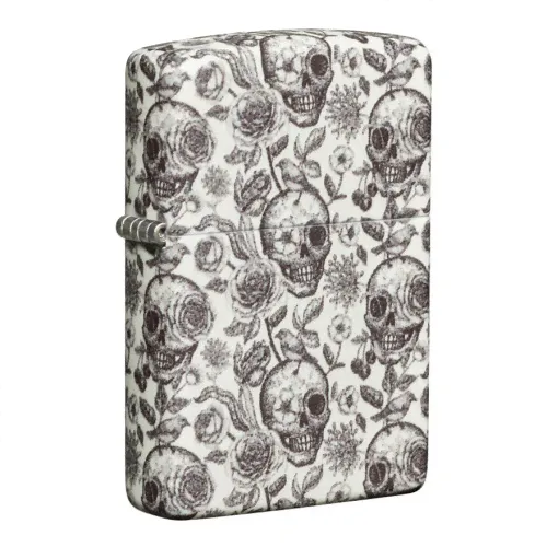 Зажигалка с покрытием Glow in the Dark Green, латунь/сталь, серая Zippo 49458 GS-0
