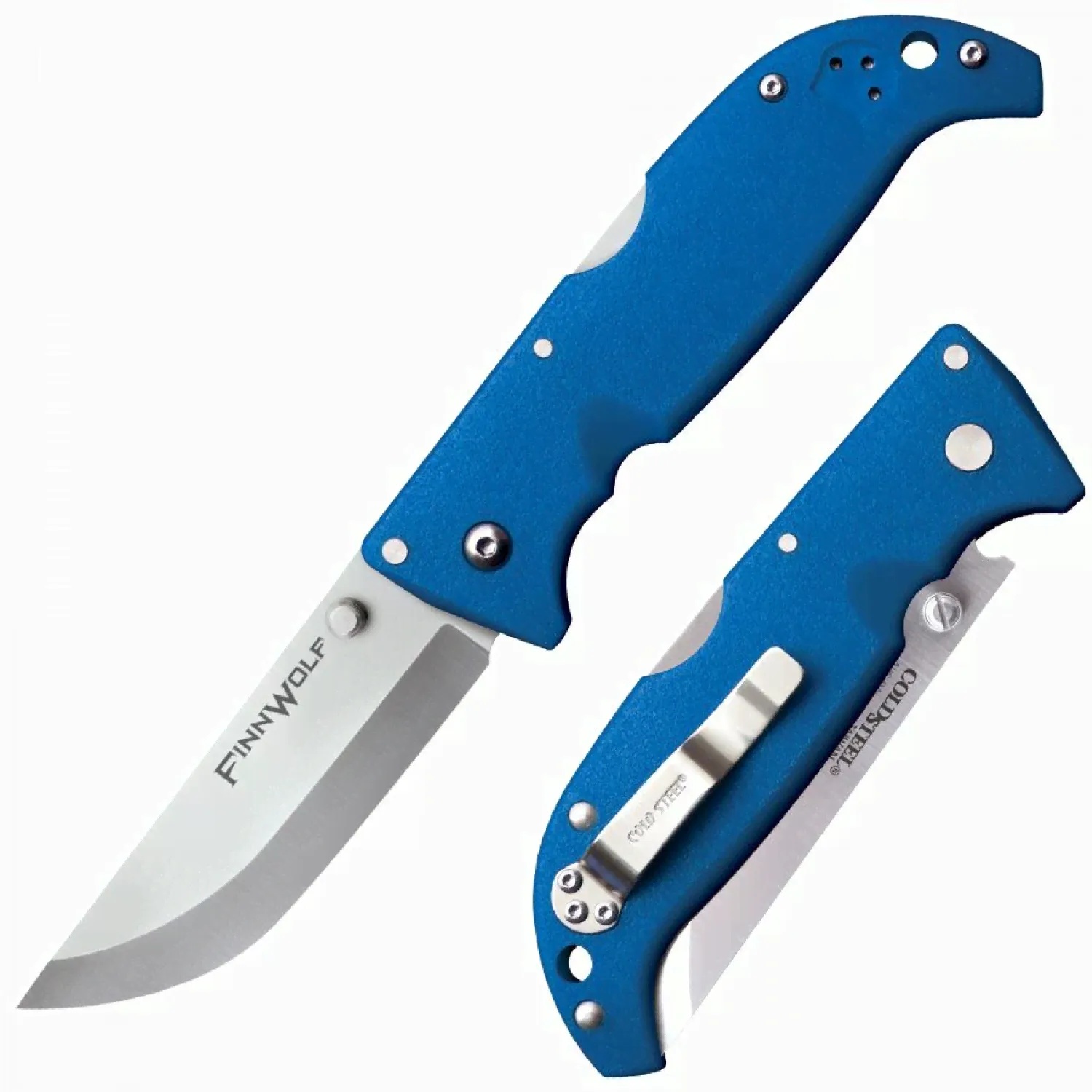 Складной нож Cold Steel 20NPFZ Finn Wolf OD Green c клинком из стали AUS-8A, рукоять Полимер-0