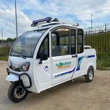Электротрицикл грузовой Green Camel Шторм Пикап (60V 1500W) кабина, кузов, понижающая